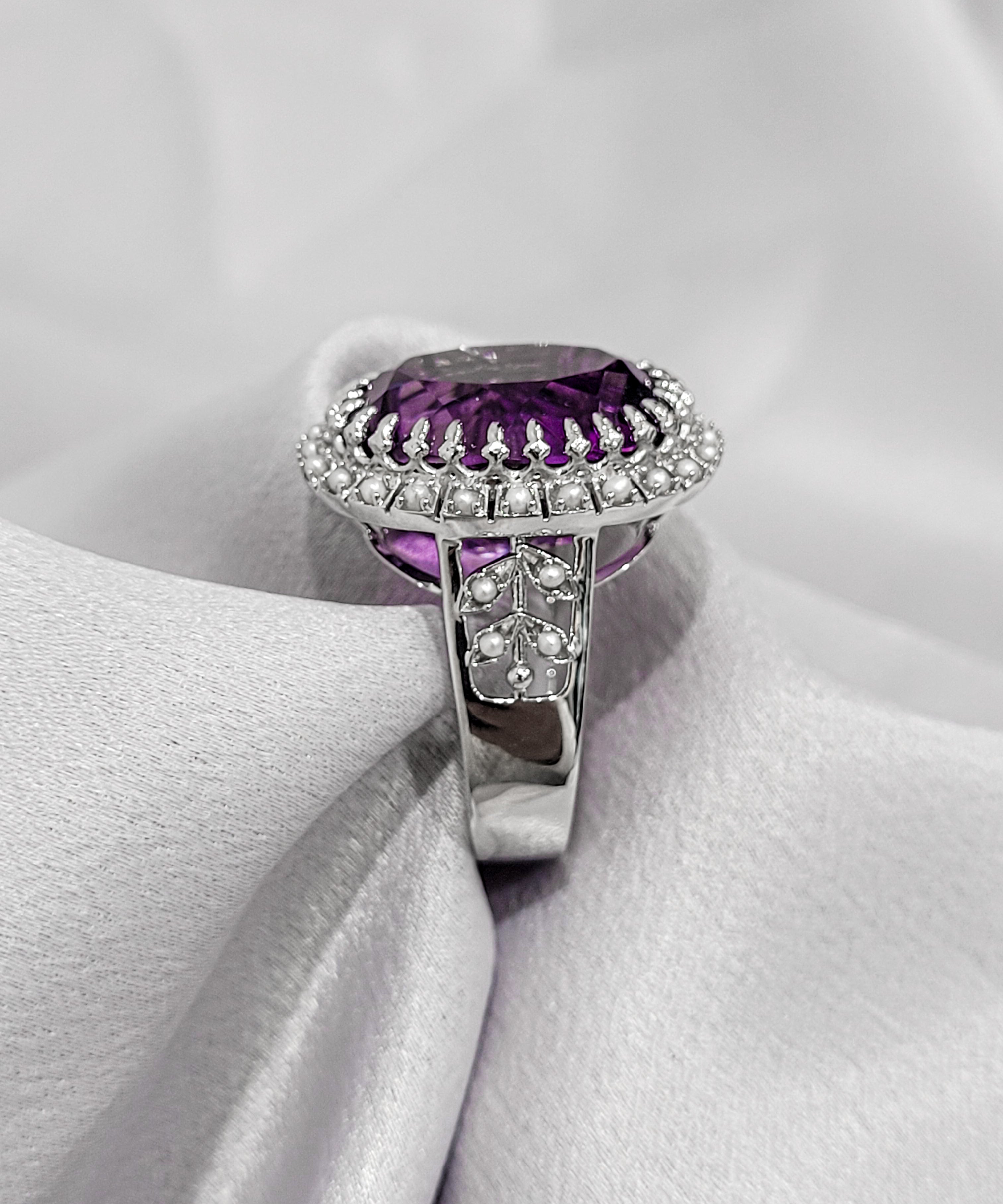 Vintage Claw Set Amethyst Ring - The Classic Jewellers