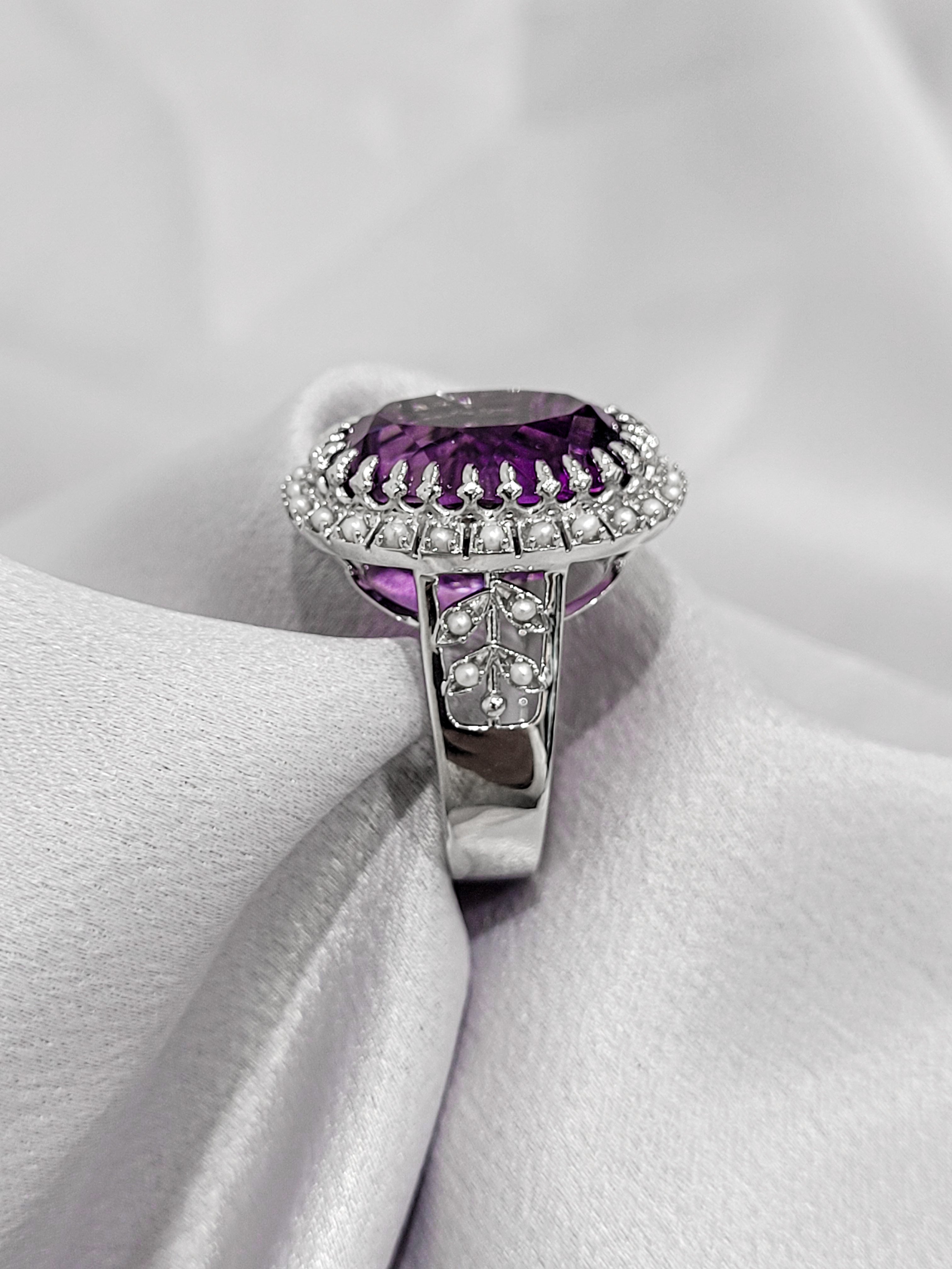 Vintage Claw Set Amethyst Ring - The Classic Jewellers
