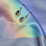 Imogen | Amethyst Pear Cut Earrings - The Classic Jewellers