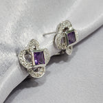Matilda | Amethyst French Clip Earrings - The Classic Jewellers