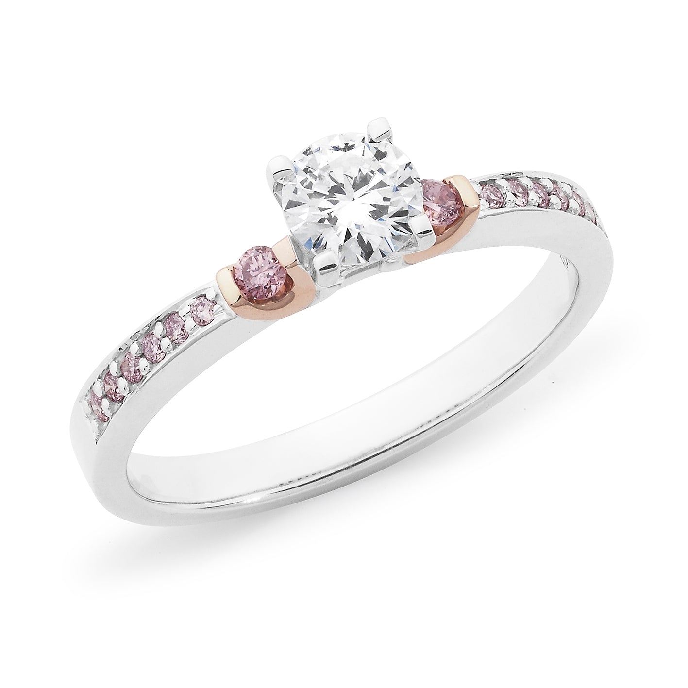 PINK CAVIAR | Madelyn Brilliant Round Cut Diamond Engagement Ring - The Classic Jewellers
