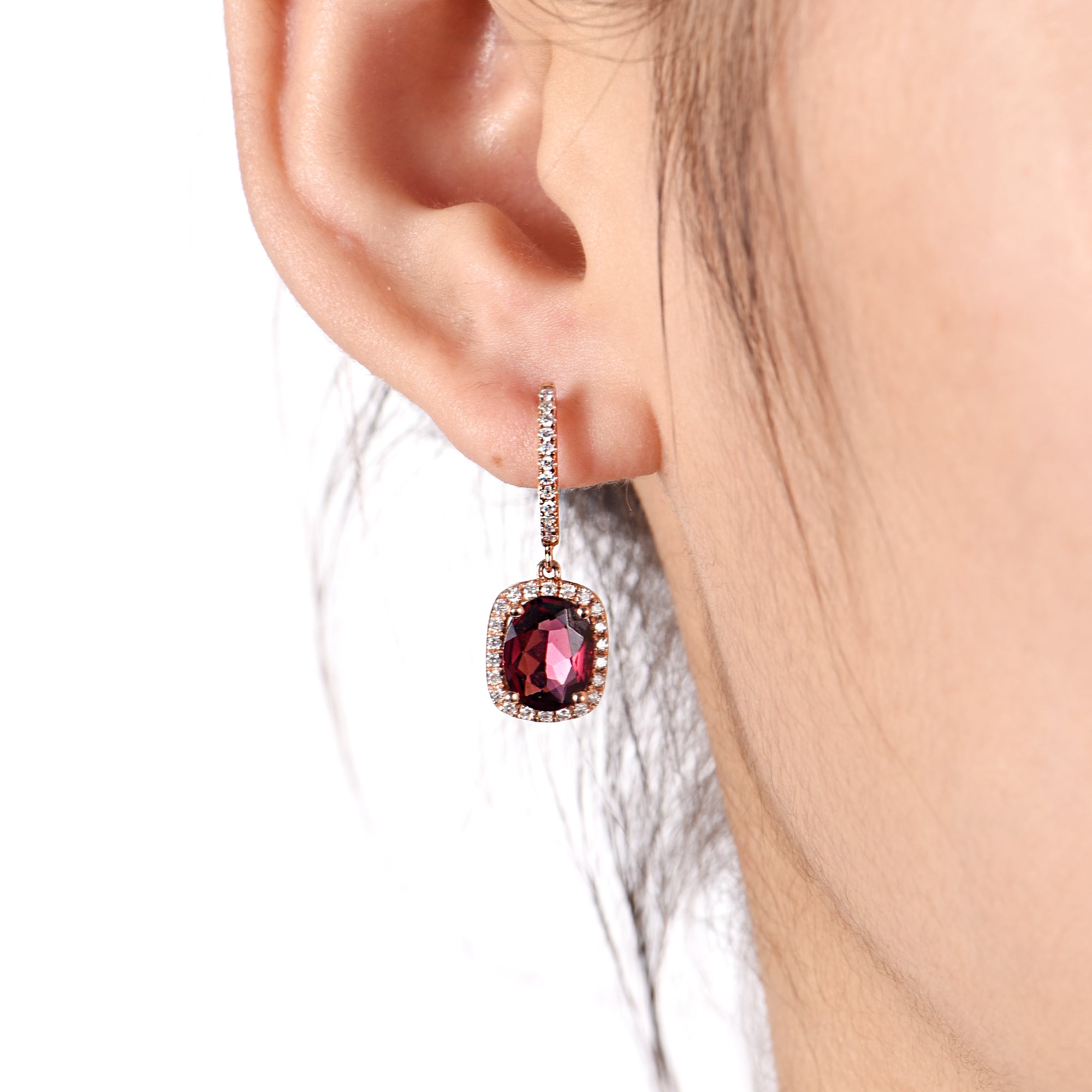 Elegant Ruby Earrings - The Classic Jewellers