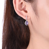 Amethyst and Diamond Earrings - The Classic Jewellers