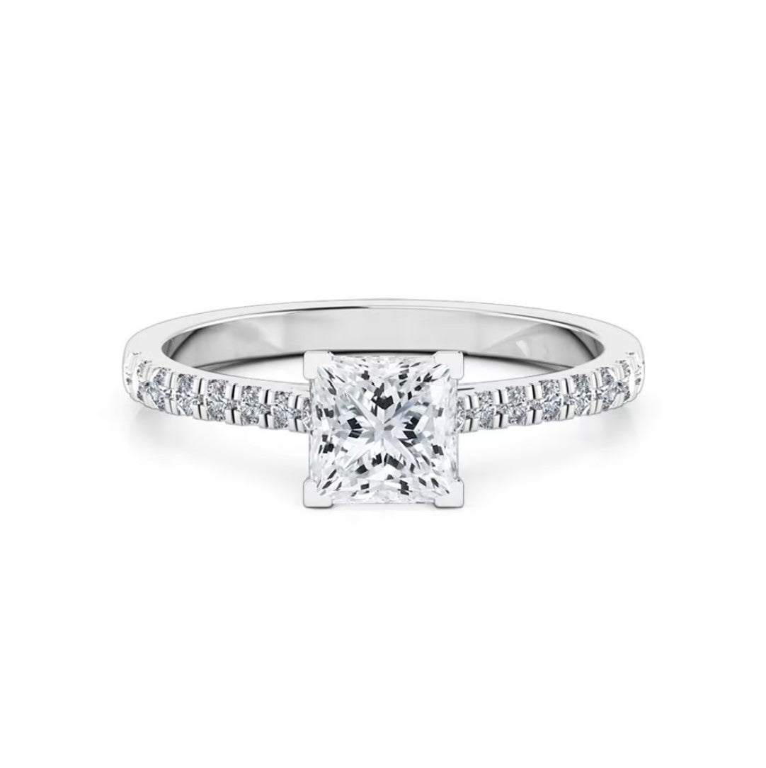 Eugene | princess cut solitaire engagement ring - The Classic Jewellers