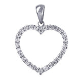 Open Heart cubic pendant - The Classic Jewellers