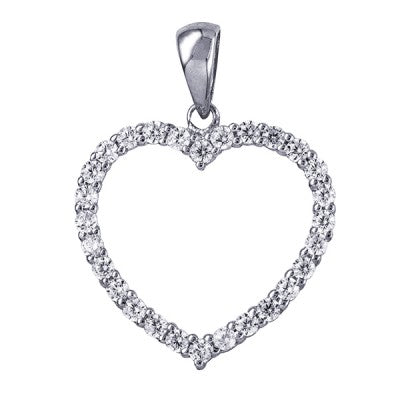 Open Heart cubic pendant - The Classic Jewellers