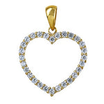 Open Heart cubic pendant - The Classic Jewellers