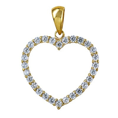Open Heart cubic pendant - The Classic Jewellers