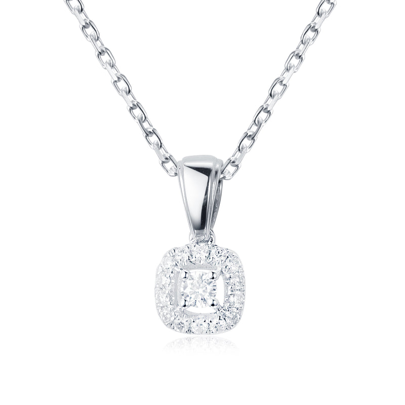 Halo Diamond Pendant - The Classic Jewellers