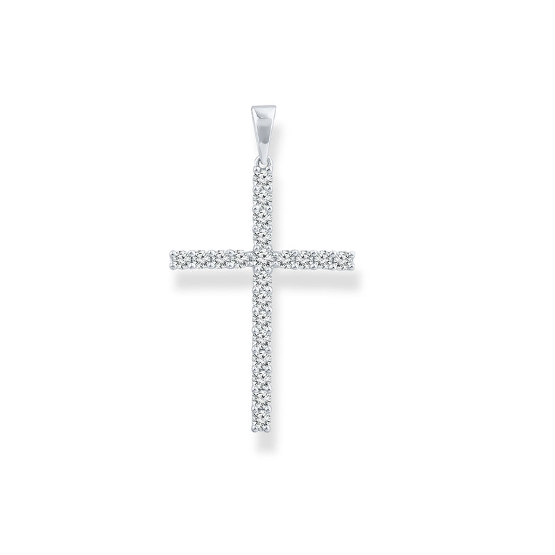 18CT Diamond Cross Pendant - The Classic Jewellers