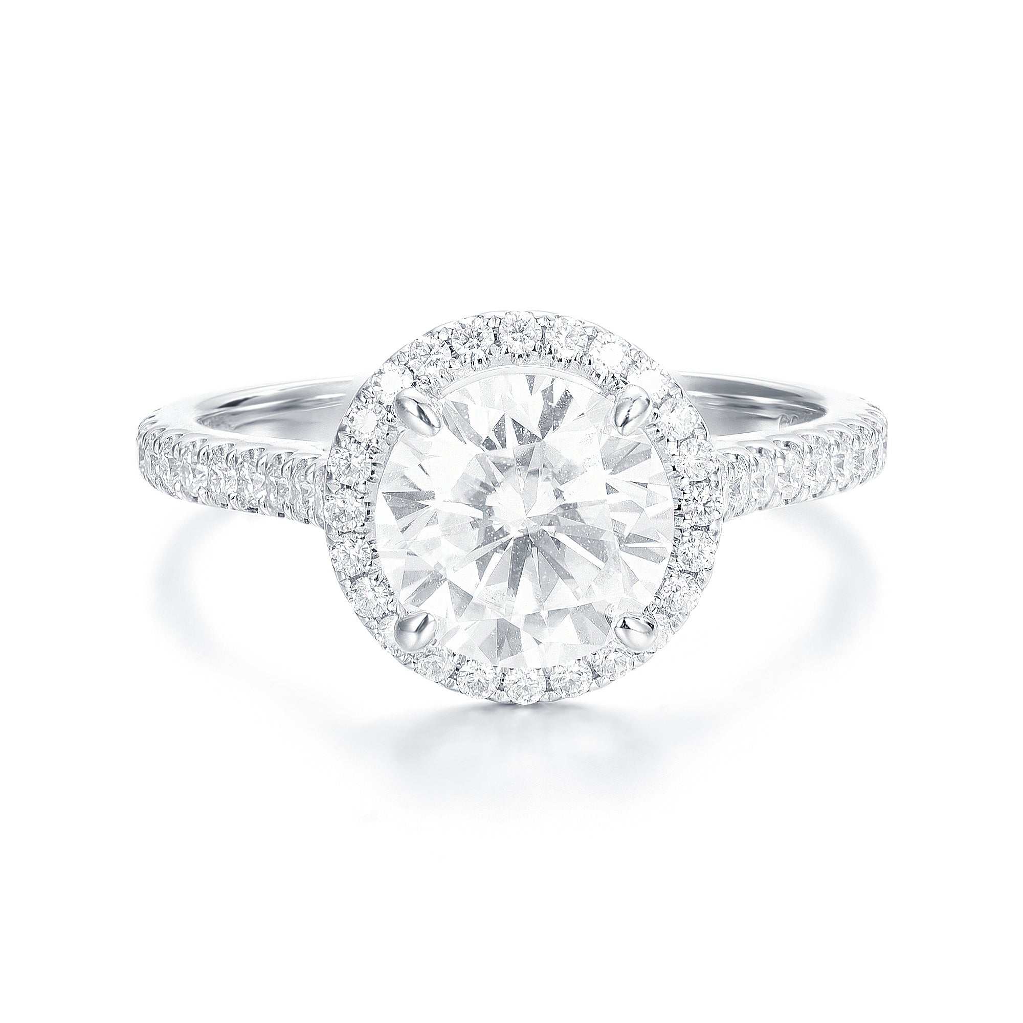 Mabel | Classic halo engagement ring - The Classic Jewellers