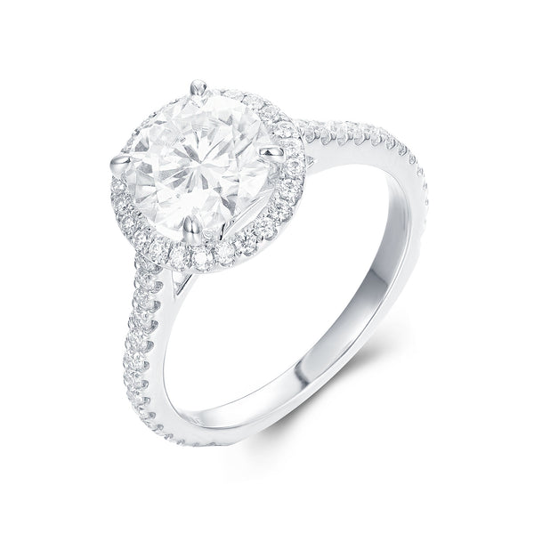Mabel | Classic halo engagement ring - The Classic Jewellers