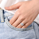 Mabel | Classic halo engagement ring - The Classic Jewellers