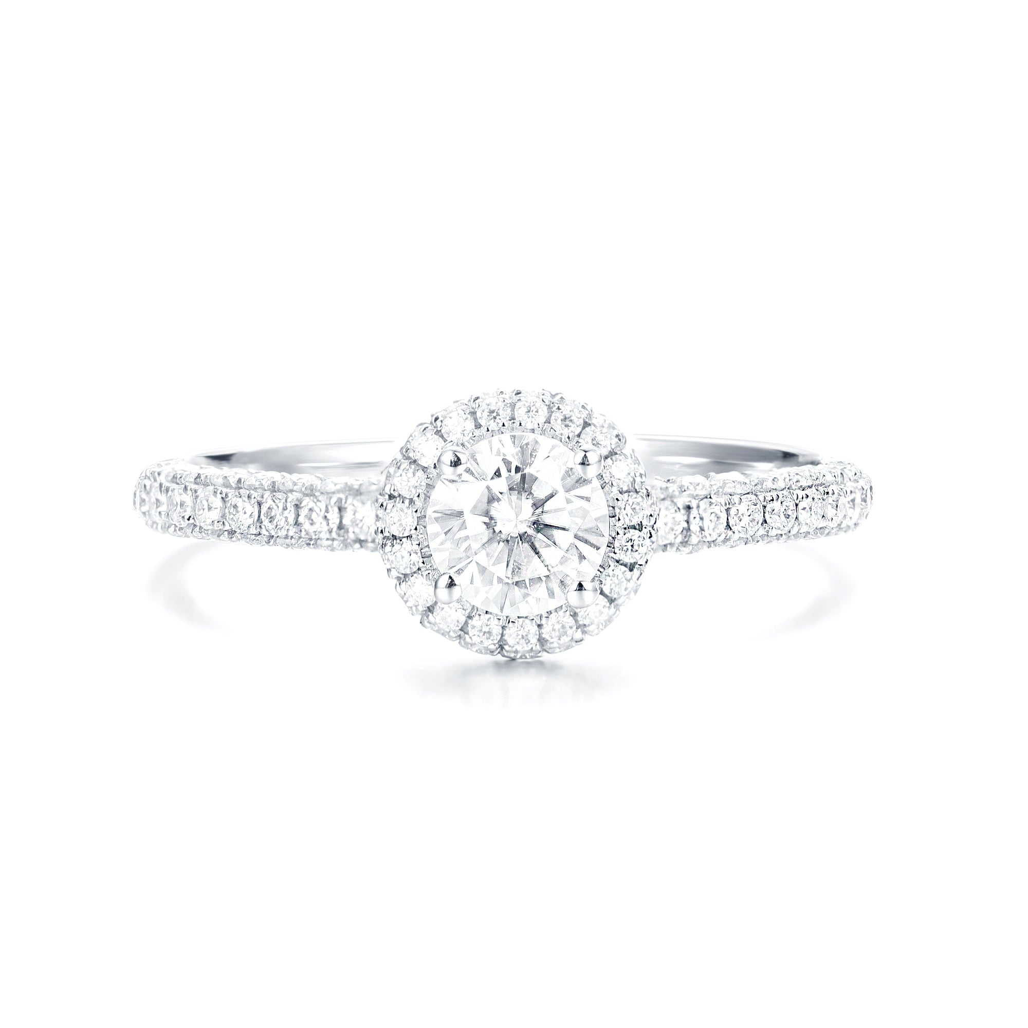 Melanie | Petite Halo Engagement Ring - The Classic Jewellers
