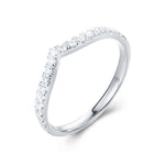 Curved Diamond Infinity Wedding Band - The Classic Jewellers