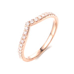 Curved Diamond Infinity Wedding Band - The Classic Jewellers