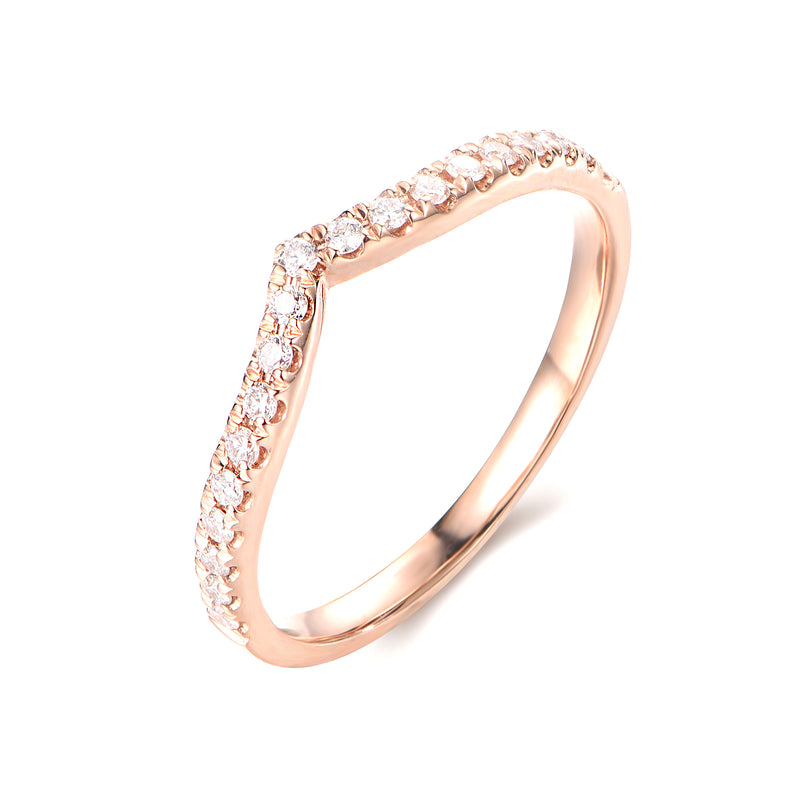 Curved Diamond Infinity Wedding Band - The Classic Jewellers