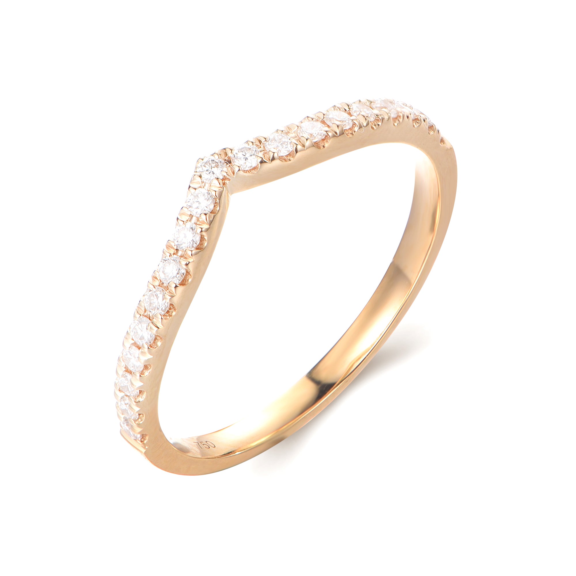 Curved Diamond Infinity Wedding Band - The Classic Jewellers