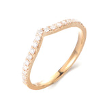 Curved Diamond Infinity Wedding Band - The Classic Jewellers