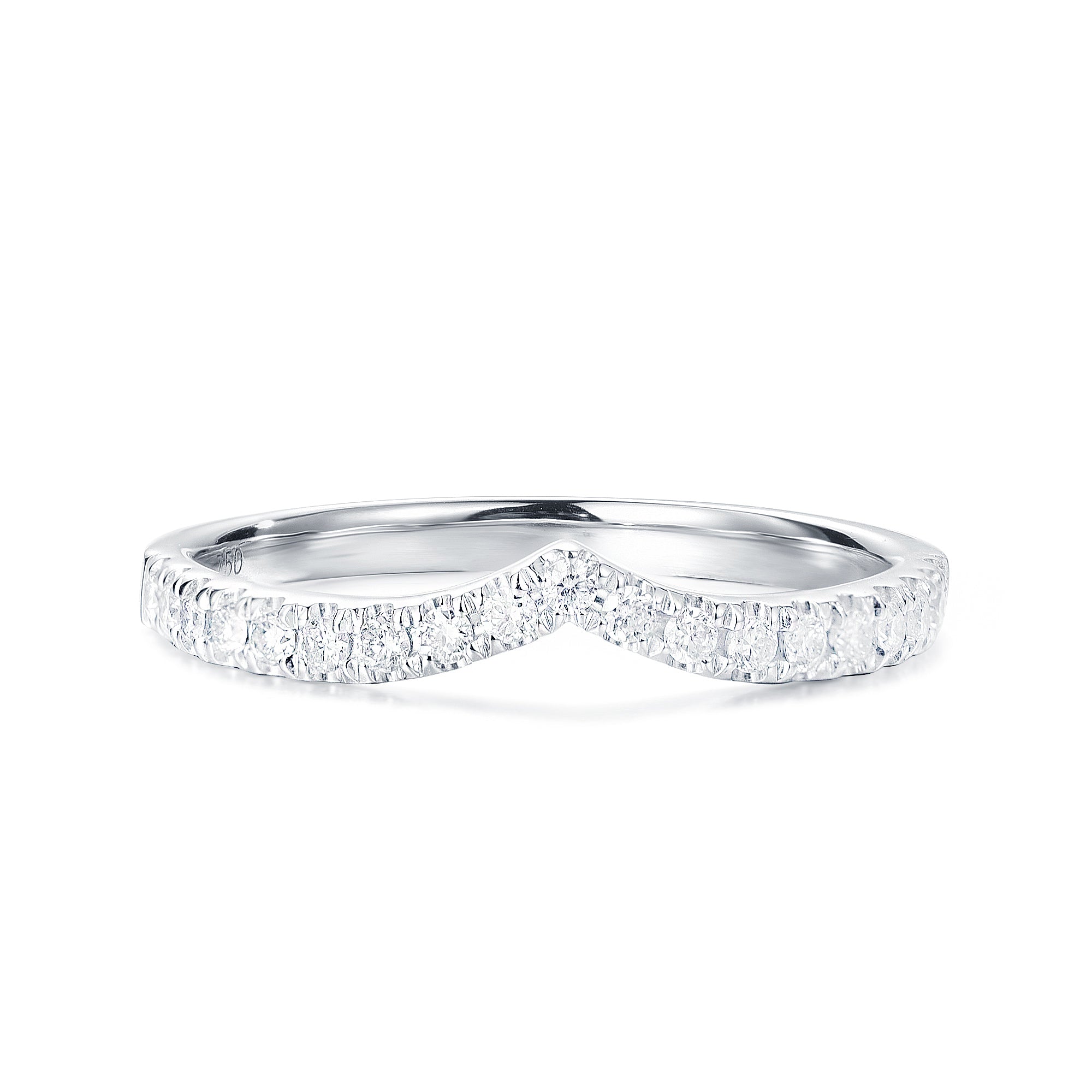 Curved Diamond Infinity Wedding Band - The Classic Jewellers