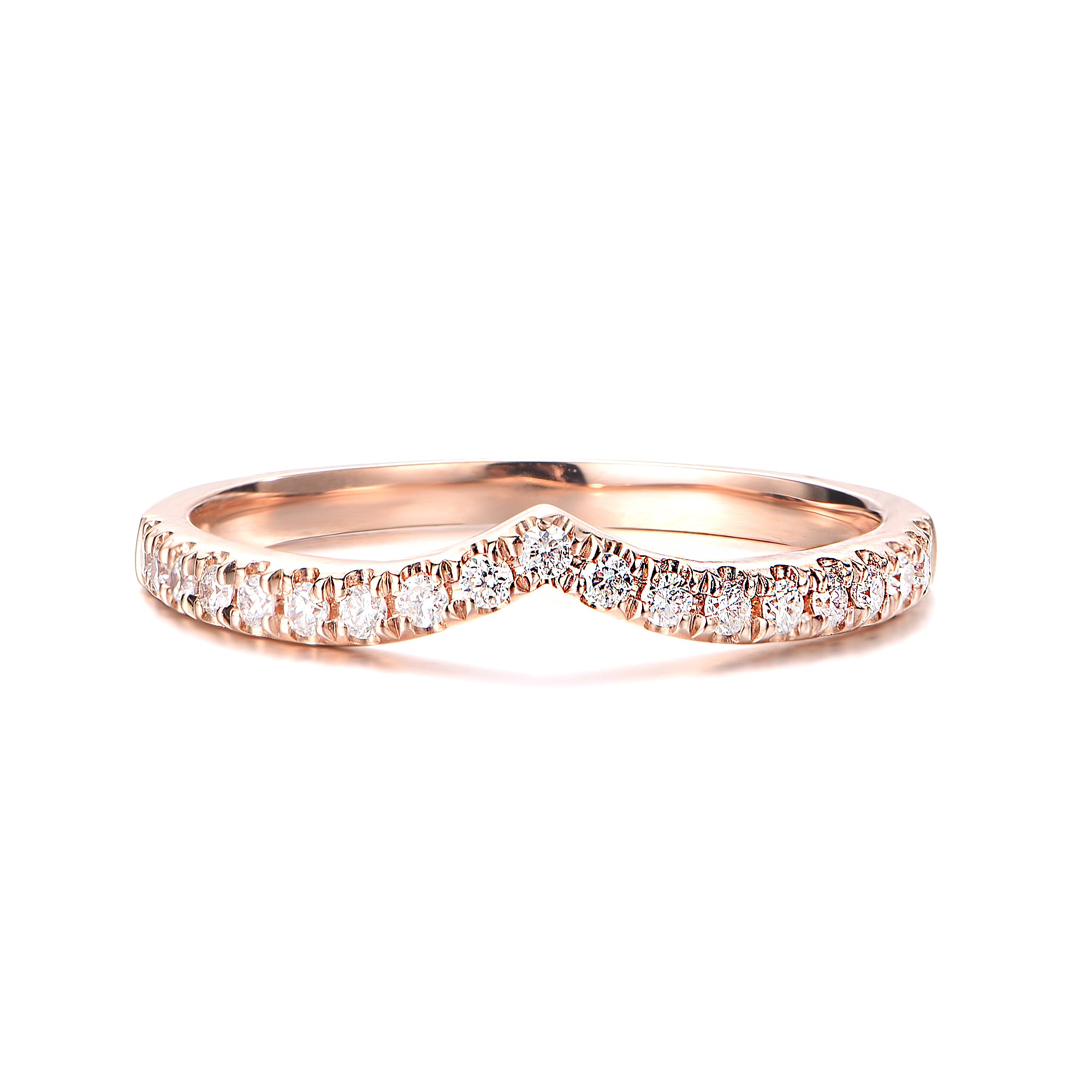 Curved Diamond Infinity Wedding Band - The Classic Jewellers