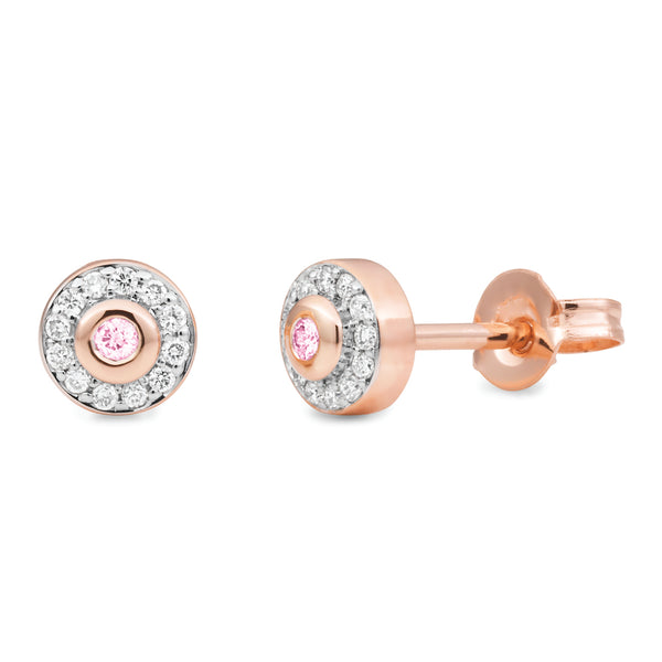 PINK CAVIAR DIAMOND | Irene stud earrings - The Classic Jewellers