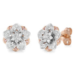 PINK CAVIAR DIAMOND | Flora stud earrings - The Classic Jewellers