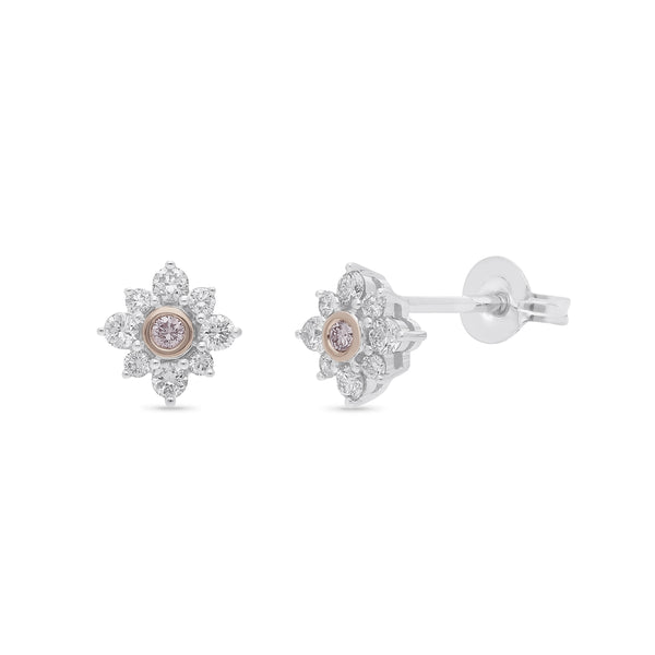 PINK CAVIAR DIAMOND | Astrid stud earrings - The Classic Jewellers