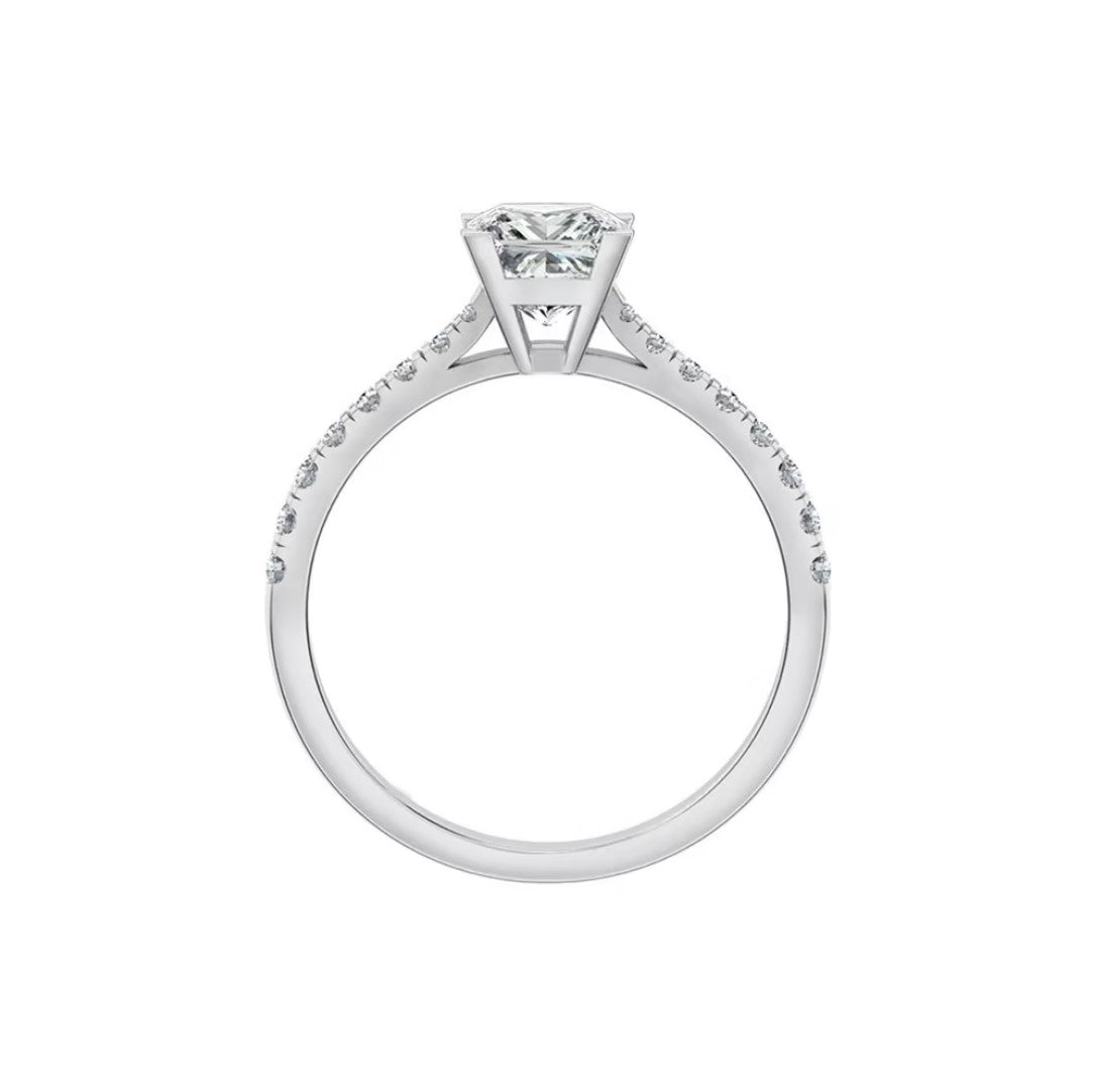 Eugene | princess cut solitaire engagement ring - The Classic Jewellers