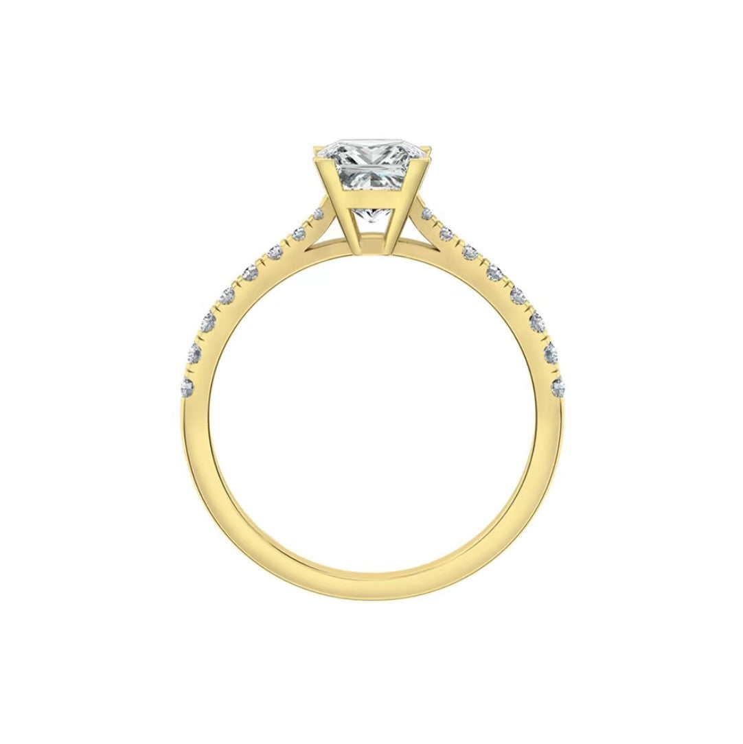 Eugene | princess cut solitaire engagement ring - The Classic Jewellers