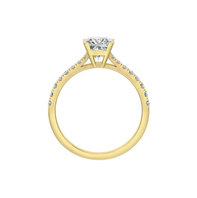 Eugene | princess cut solitaire engagement ring - The Classic Jewellers