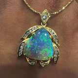 Australian Opal | Tortoise Opal Pendant - The Classic Jewellers