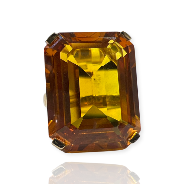 Statement Citrine Gold Ring - The Classic Jewellers