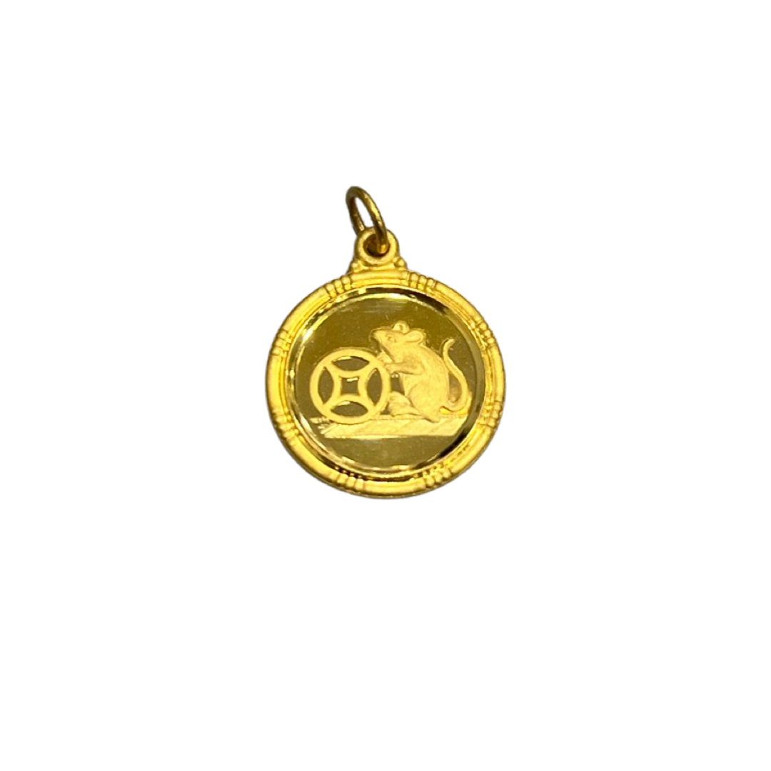 24k Zodiac Animal Pendant - The Classic Jewellers