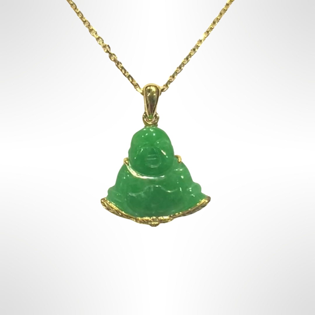 Fortune Buddha Jade Pendant - The Classic Jewellers