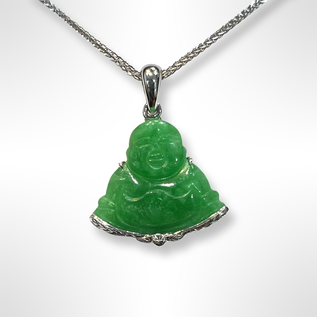 Fortune Buddha Jade Pendant - The Classic Jewellers