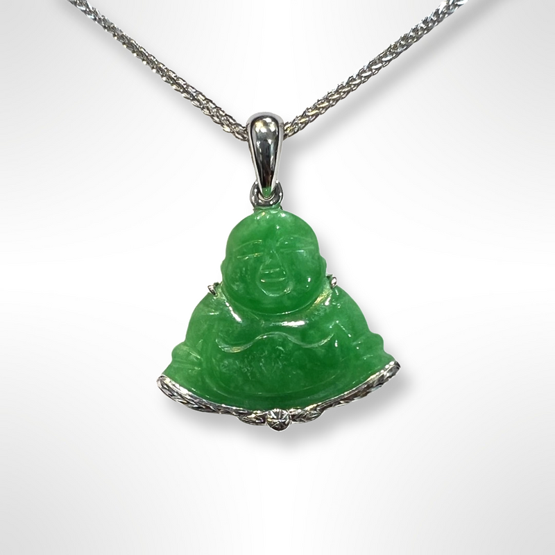 Fortune Buddha Jade Pendant - The Classic Jewellers