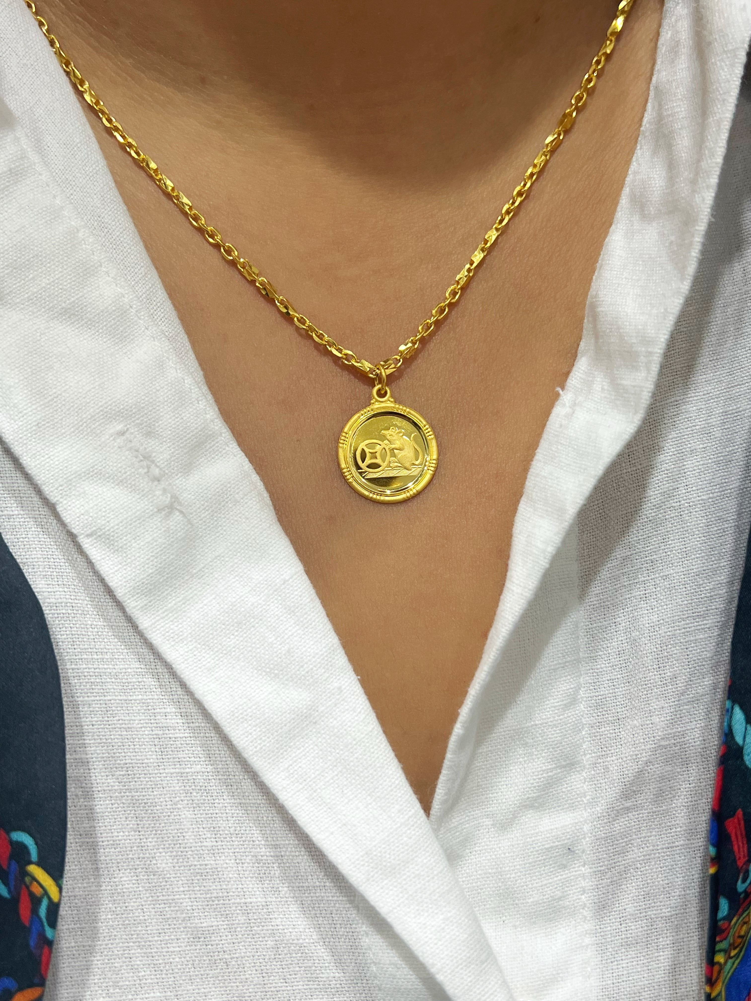 24k Zodiac Animal Pendant - The Classic Jewellers
