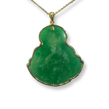 Large Fortune Buddha Jade Pendant - The Classic Jewellers