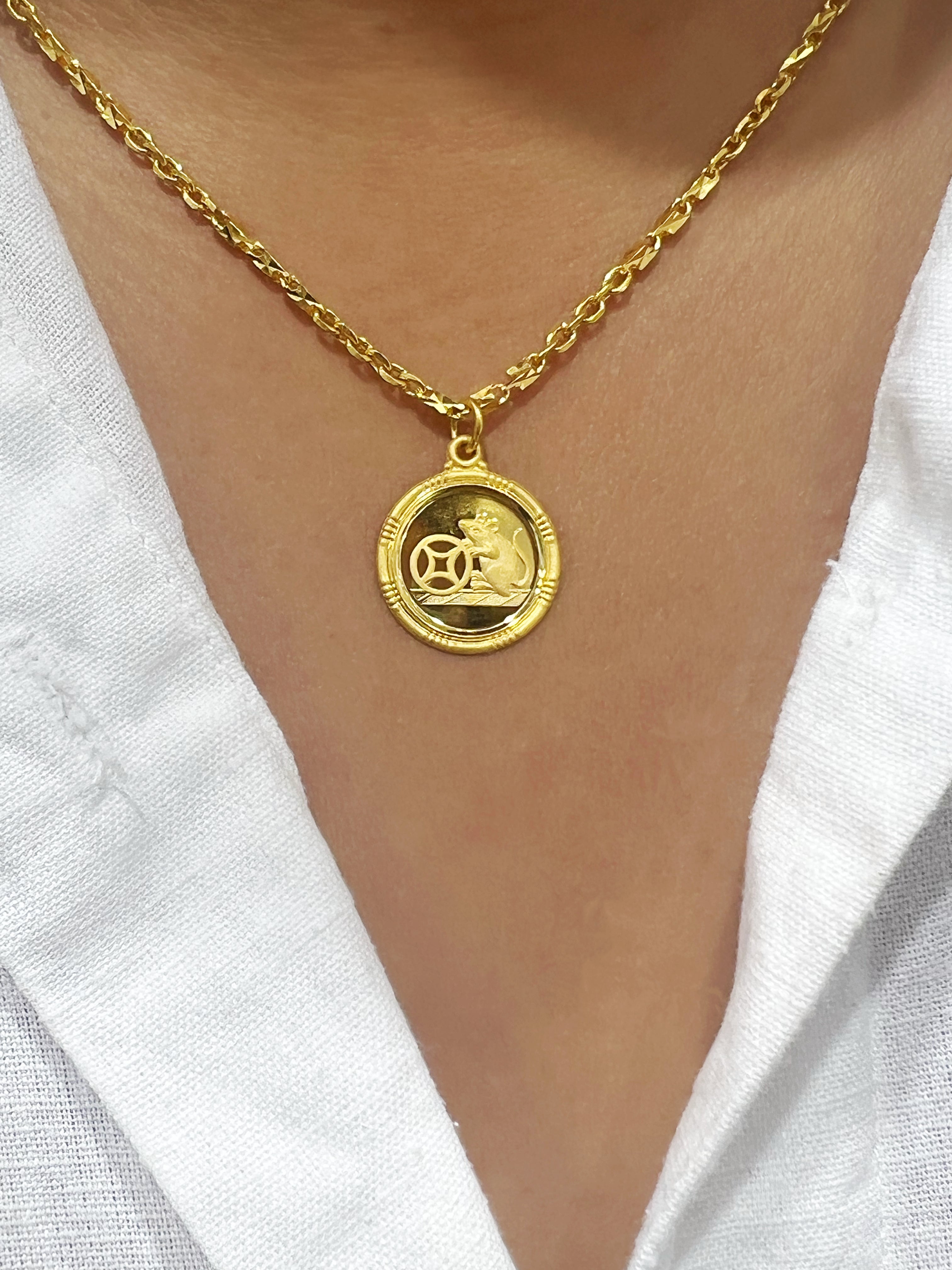 24k Zodiac Animal Pendant - The Classic Jewellers