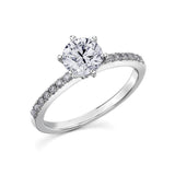 Delilah | Solitaire 6 Claw Engagement Ring - The Classic Jewellers