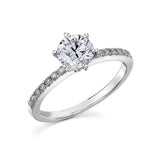 Delilah | Solitaire 6 Claw Engagement Ring - The Classic Jewellers