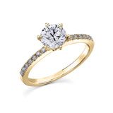 Delilah | Solitaire 6 Claw Engagement Ring - The Classic Jewellers