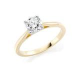Classic Round Cut 4 Claw Solitaire Knife Edge | Adelaide Engagement Ring