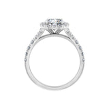 Philippa | Halo Engagement Ring with Split Band - The Classic Jewellers