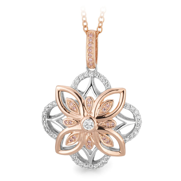 PINK CAVIAR DIAMOND | Leilani Floral Pendant - The Classic Jewellers