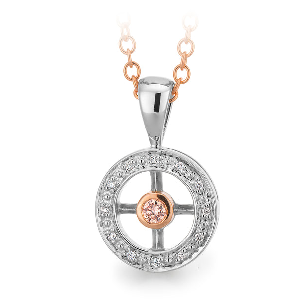 PINK CAVIAR DIAMOND | Compton Oval pendant - The Classic Jewellers