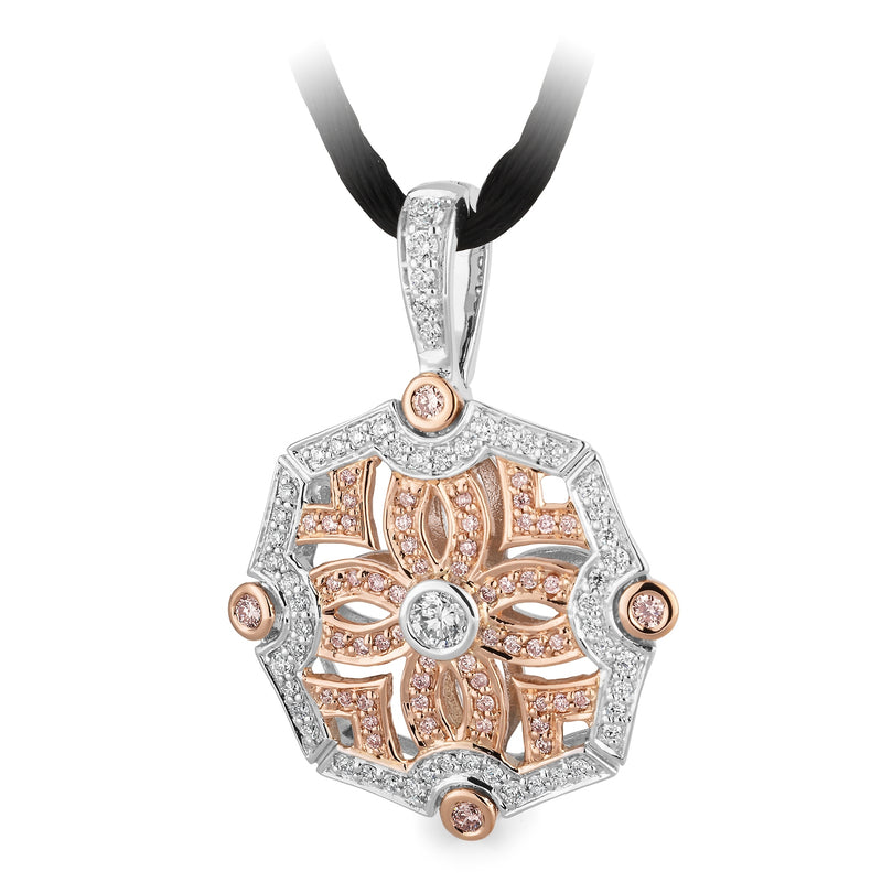 PINK CAVIAR DIAMOND | Valentina Floral Pendant - The Classic Jewellers