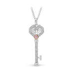 PINK CAVIAR DIAMOND | Harper Key Pendant - The Classic Jewellers