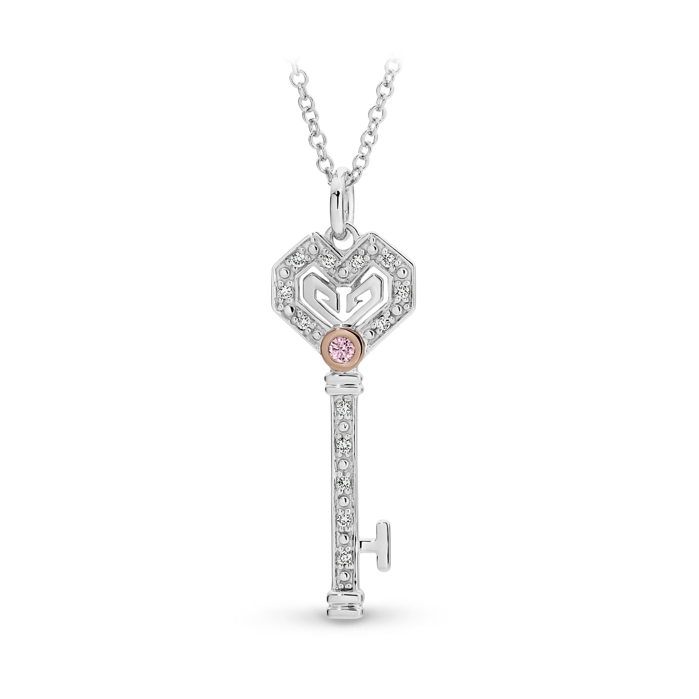 PINK CAVIAR DIAMOND | Harper Key Pendant - The Classic Jewellers